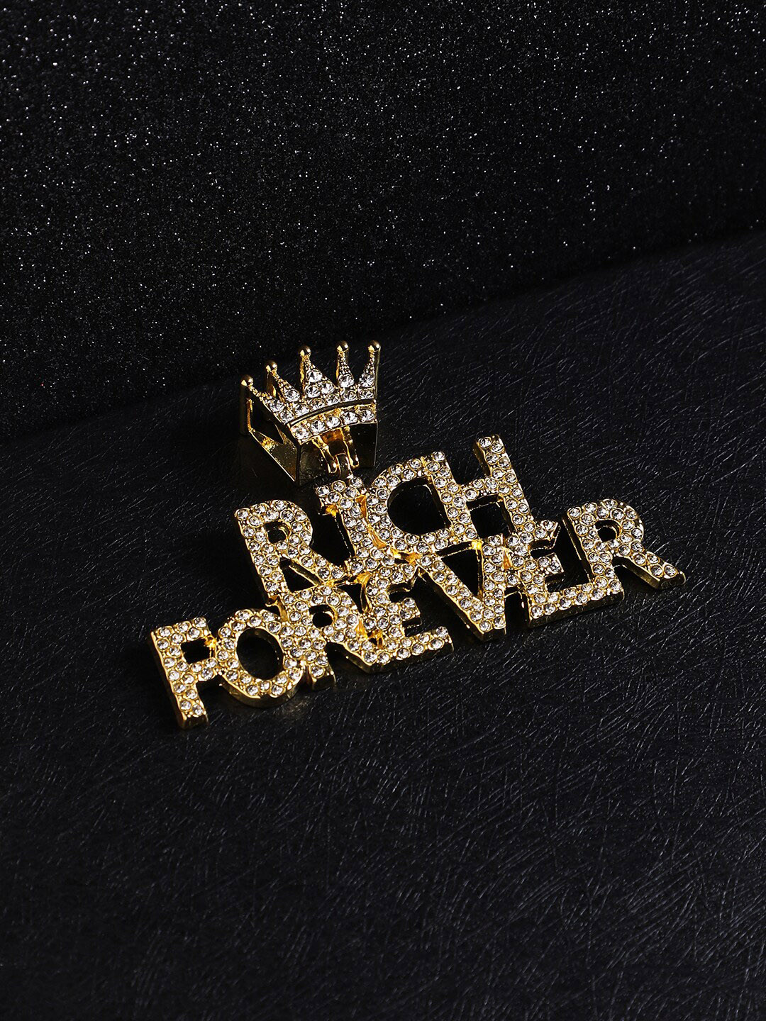 French Accent Gold-Plated Quirky Pendants with Chains