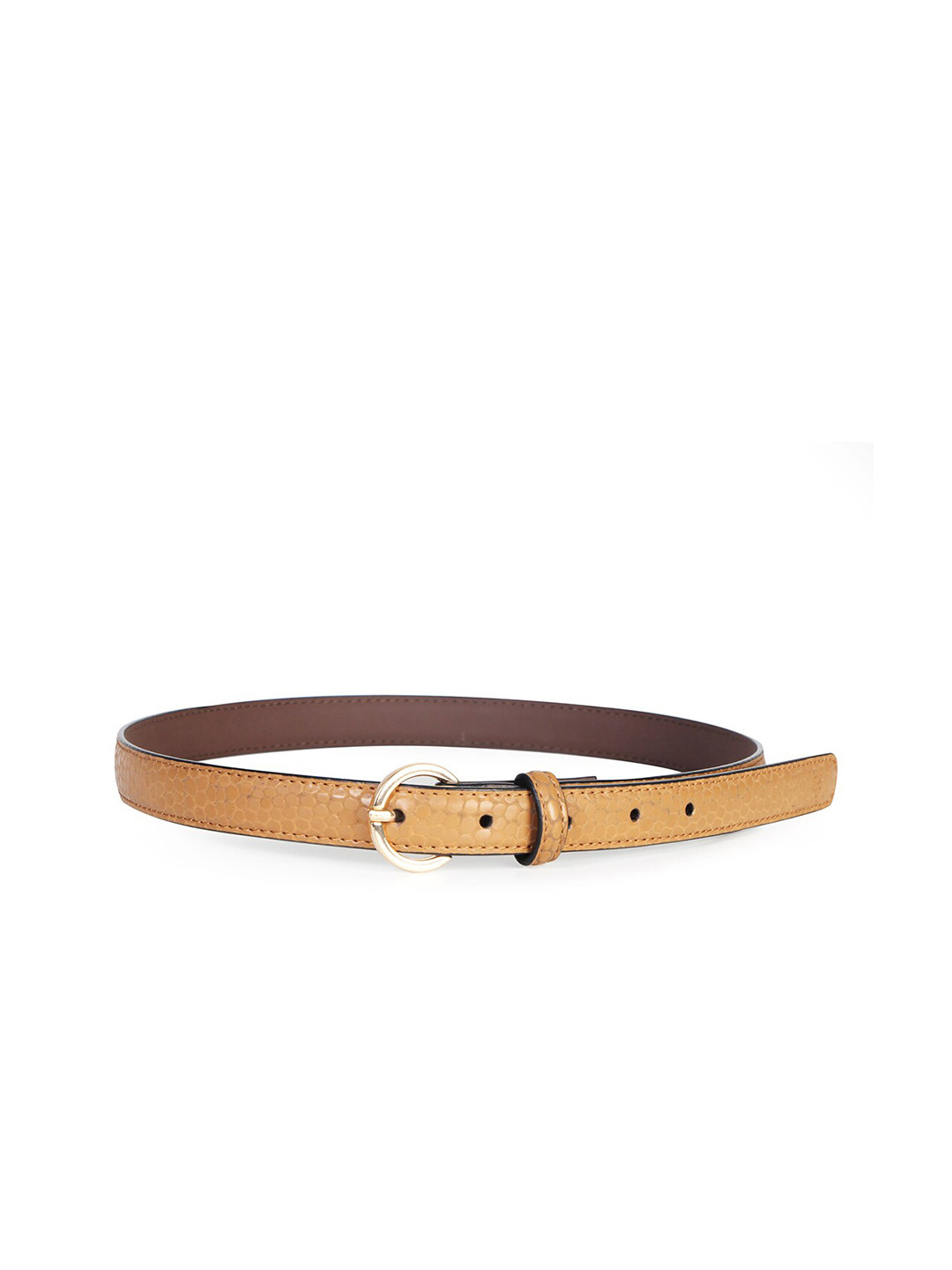 Bonjour Women Textured Leather Belt