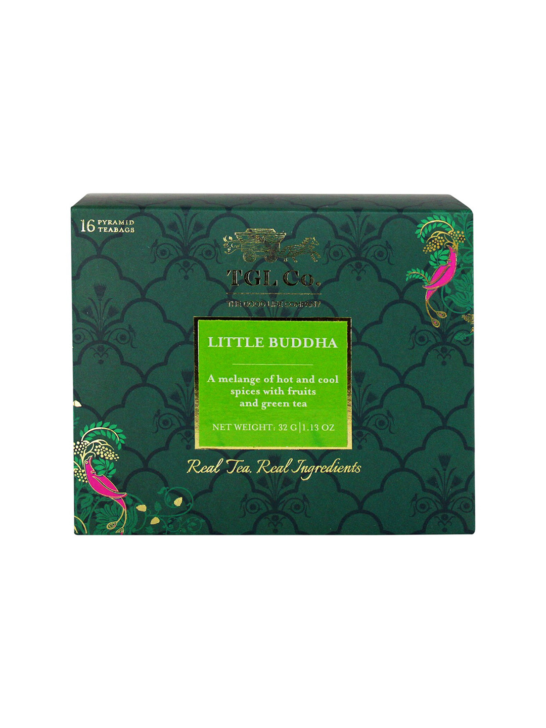 TGL Co. Pack of 3 Buddha Green 16 Tea Bags-150gm