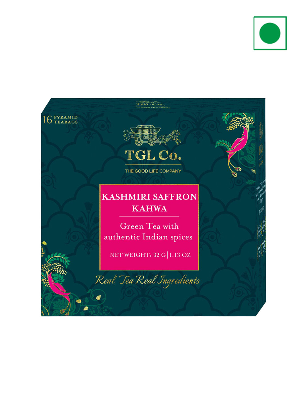 TGL Co. Kashmiri Saffron Kahwa 16 Tea Bags 32g
