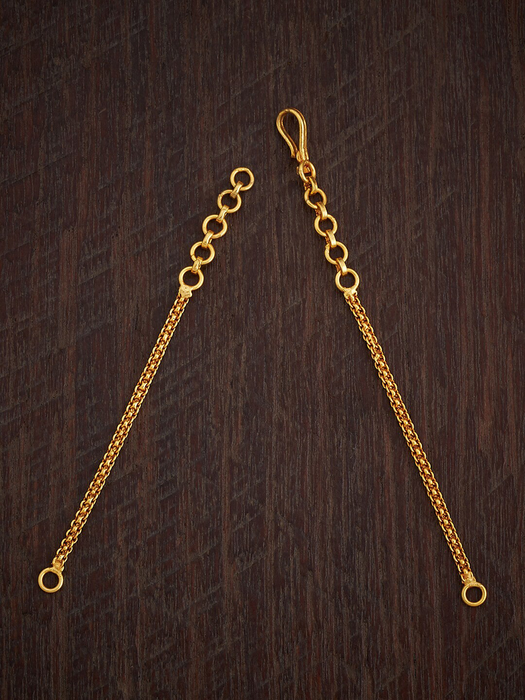 Kushal's Fashion Jewellery 92.5 Pure Silver Gold-Plated Adjustable Chain