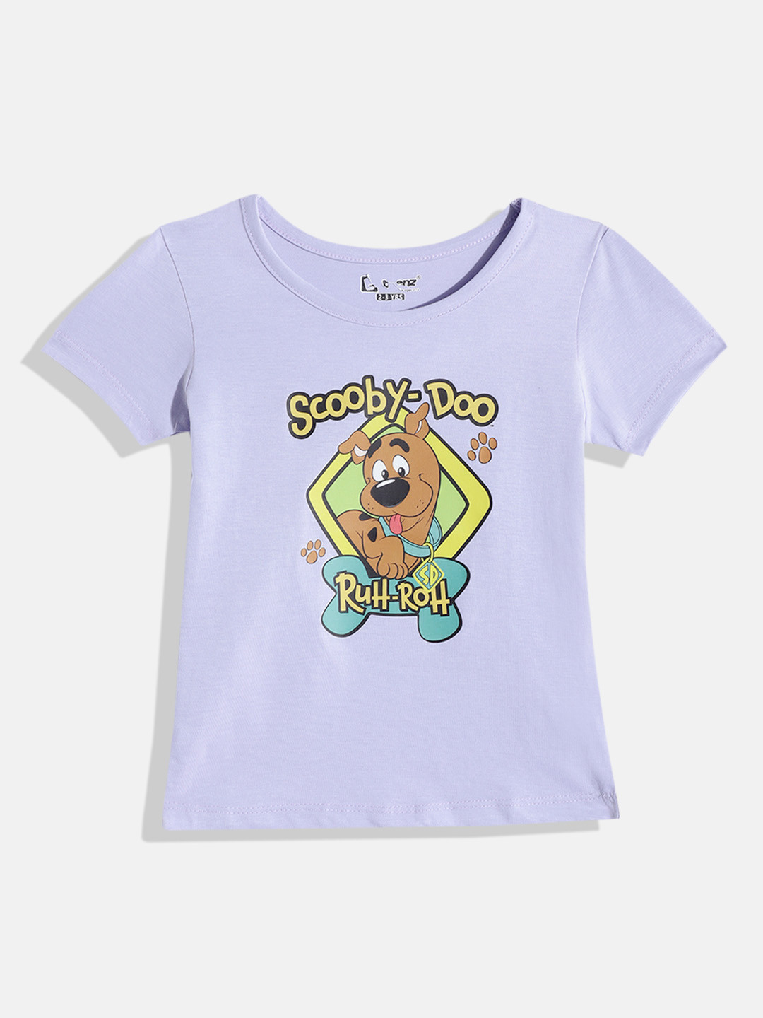 Eteenz Girls Scooby-Doo Printed Cotton T-shirt