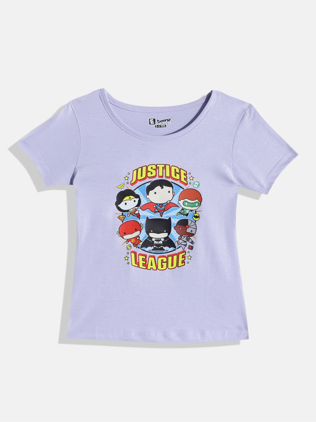 Eteenz Girls Premium Cotton Justice league Printed T-shirt