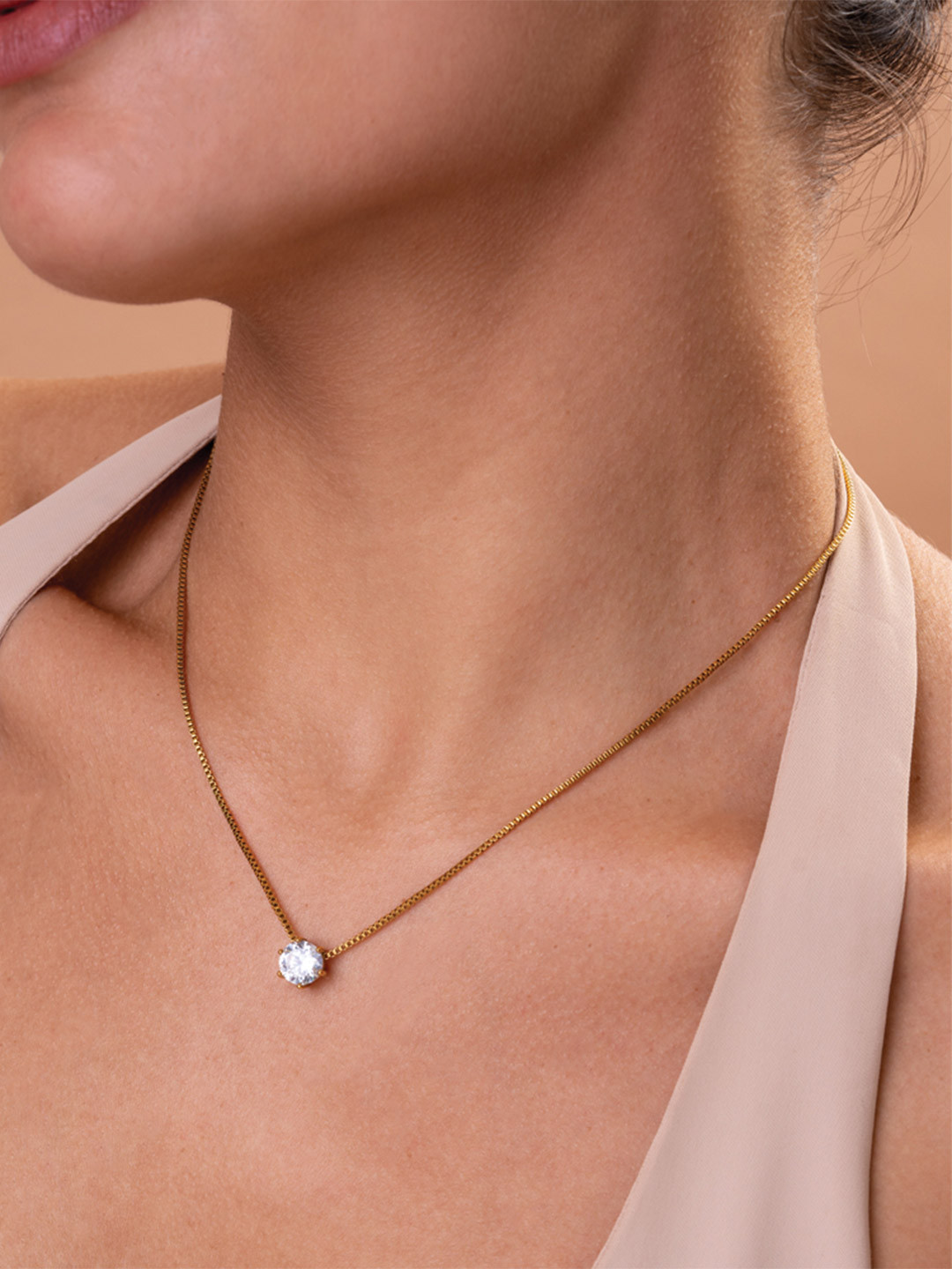 PALMONAS Gold-Plated Necklace