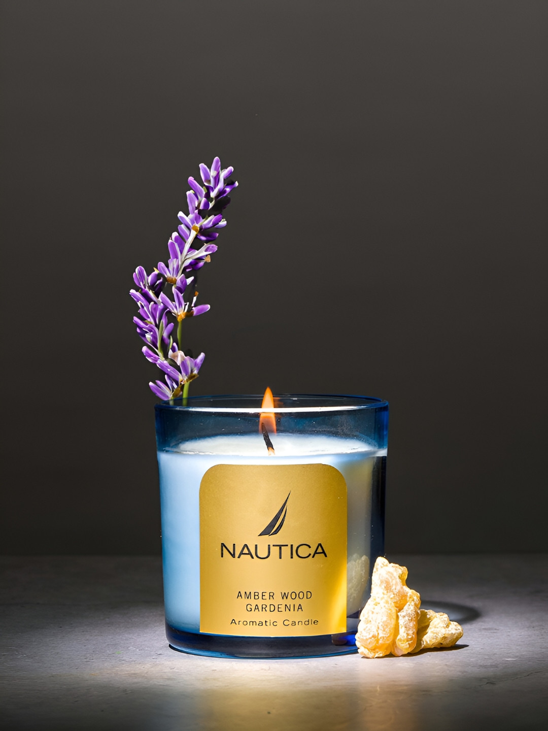 Nautica amber wood gardenia Premium Amberwood and Gardenia Solid Jar Candles