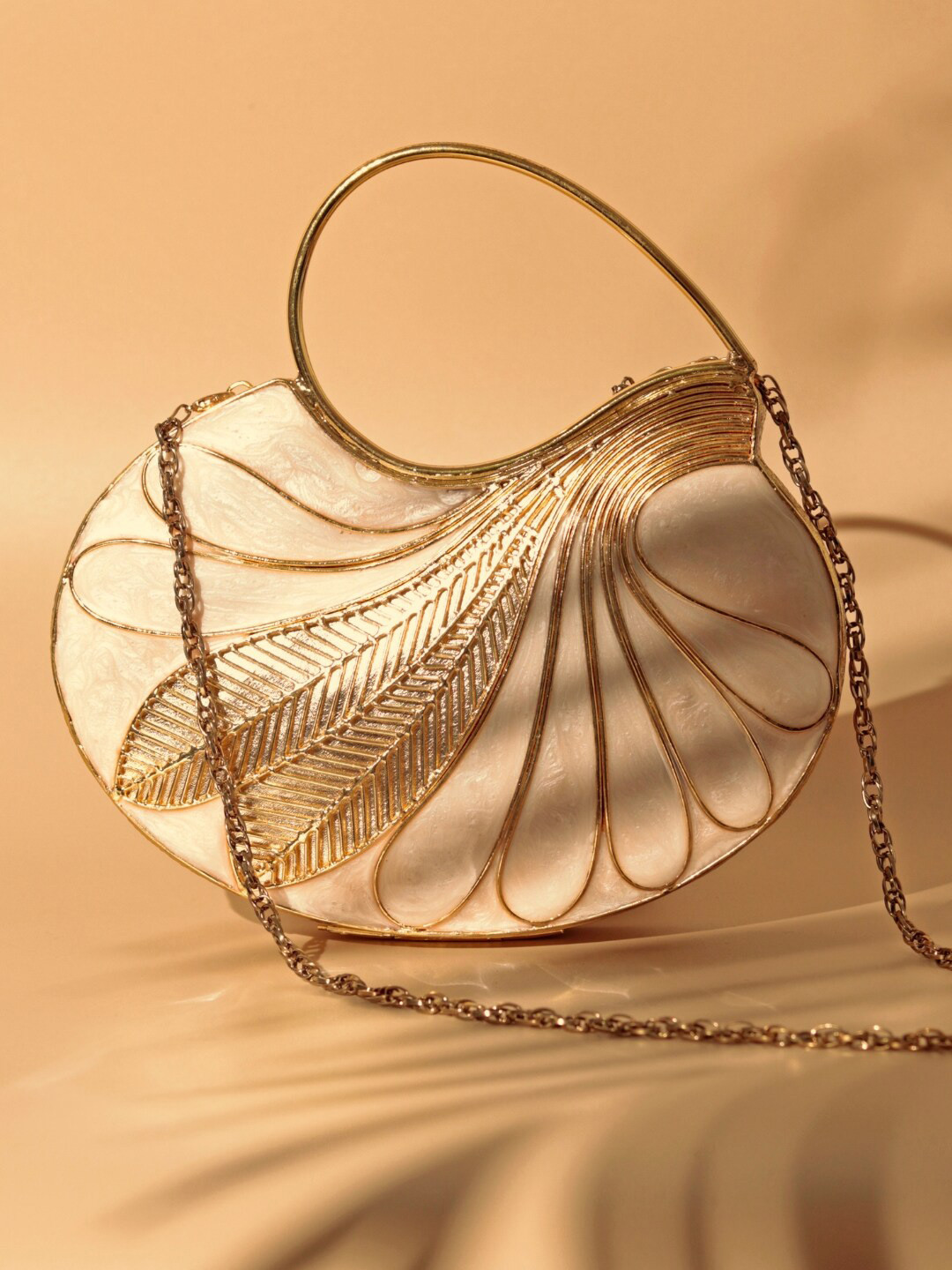 THE TAN CLAN Saniya Embellished Box Clutch