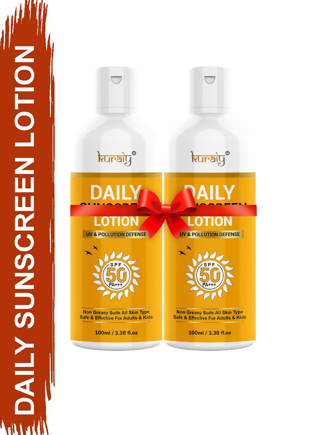 KURAIY Set Of 2 Daily Sunscreen Lotion SPF 50 PA+++ - 100 ml Each