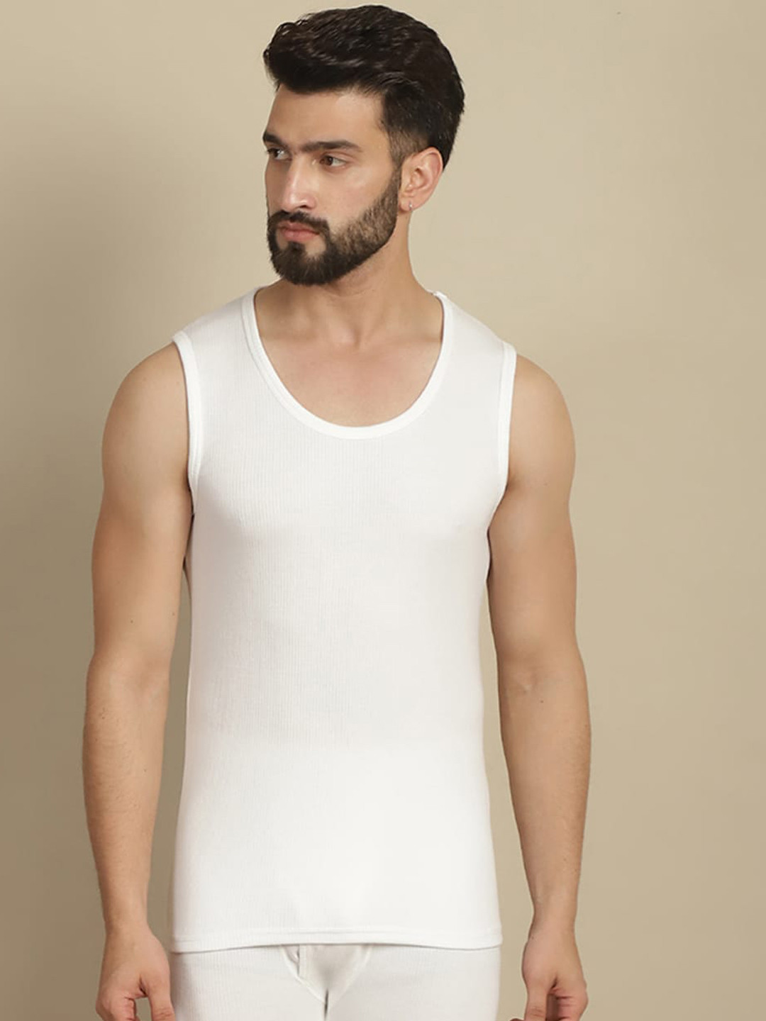 Aerowarm Ribbed Round Neck Thermal Top