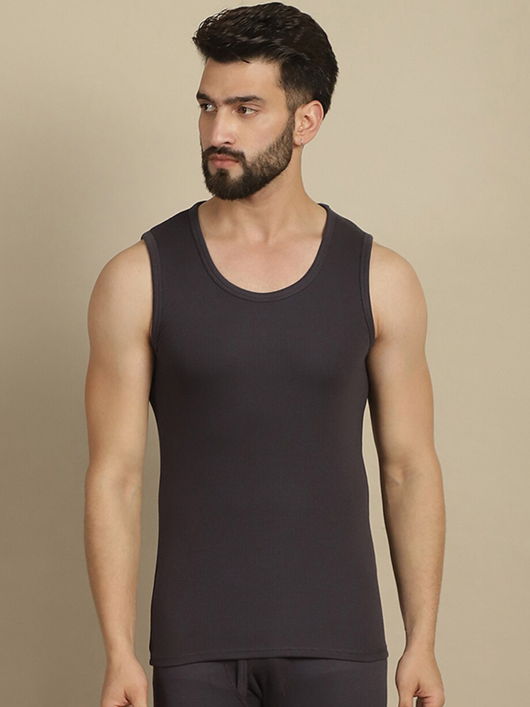 Aerowarm Ribbed Round Neck Thermal Top