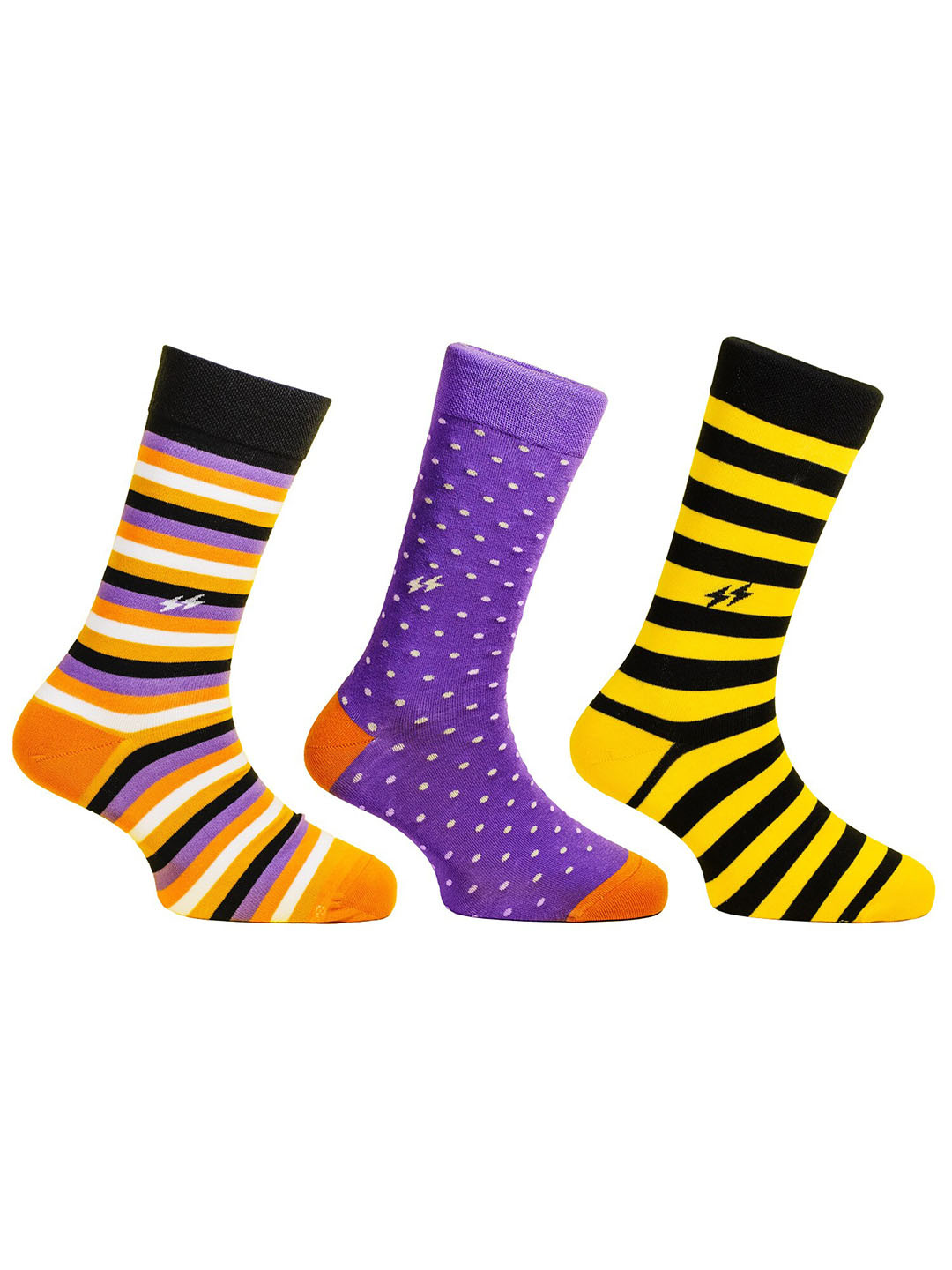 Papa Socks Afteroffice Unisex Pack Of 3 Calf-Length Socks