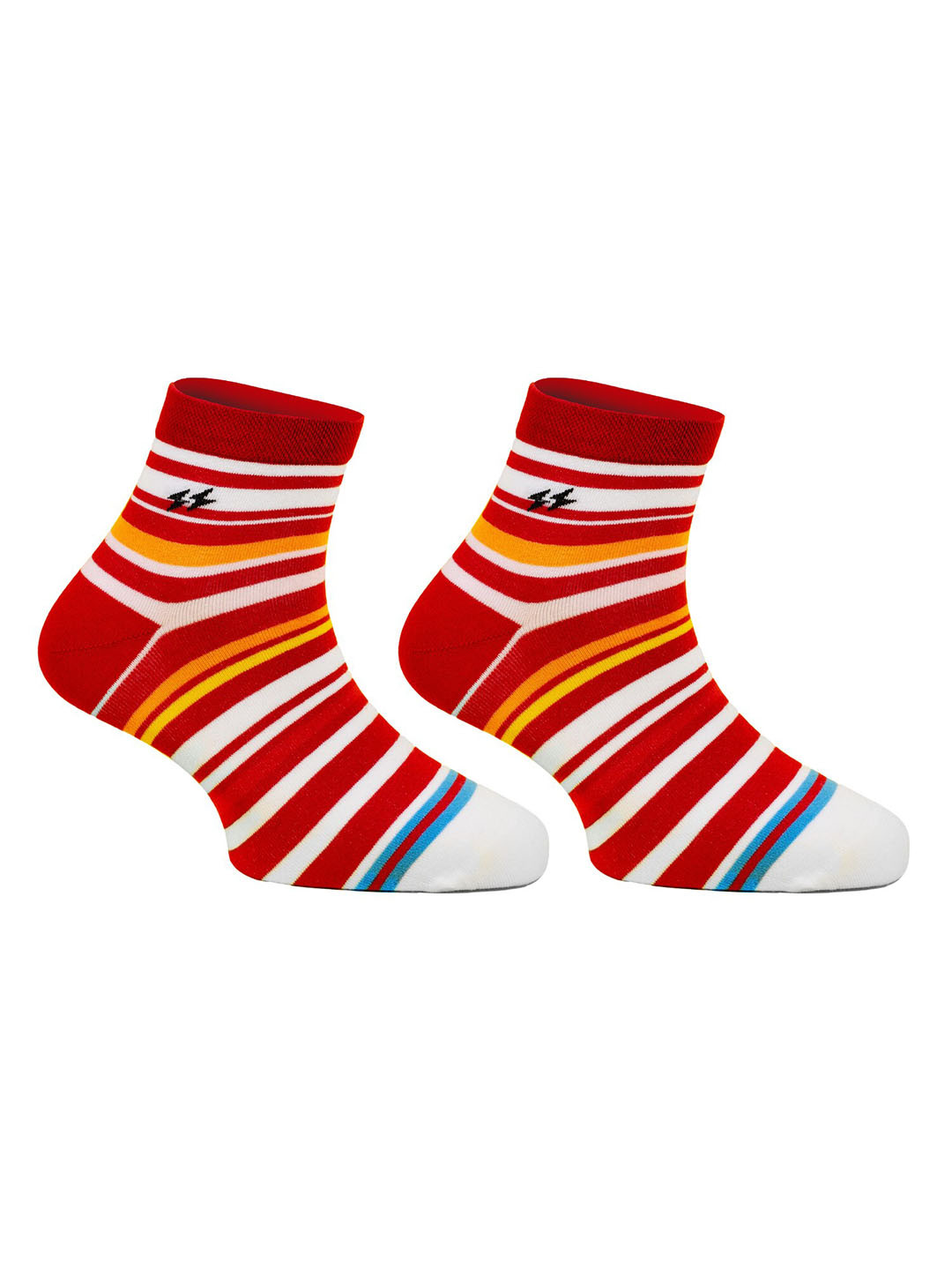 Papa Socks Striped Ankle-Length Socks