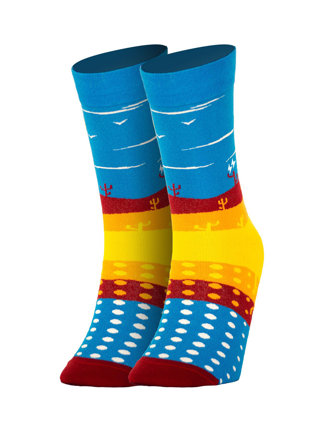 Papa Socks Dessert Havana Edition Patterned Calf-Length Cotton socks