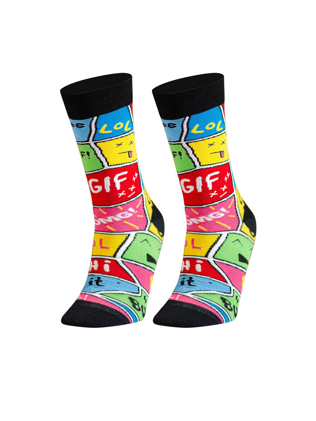 Papa Socks Printed Anti Bacterial Calf Length Socks