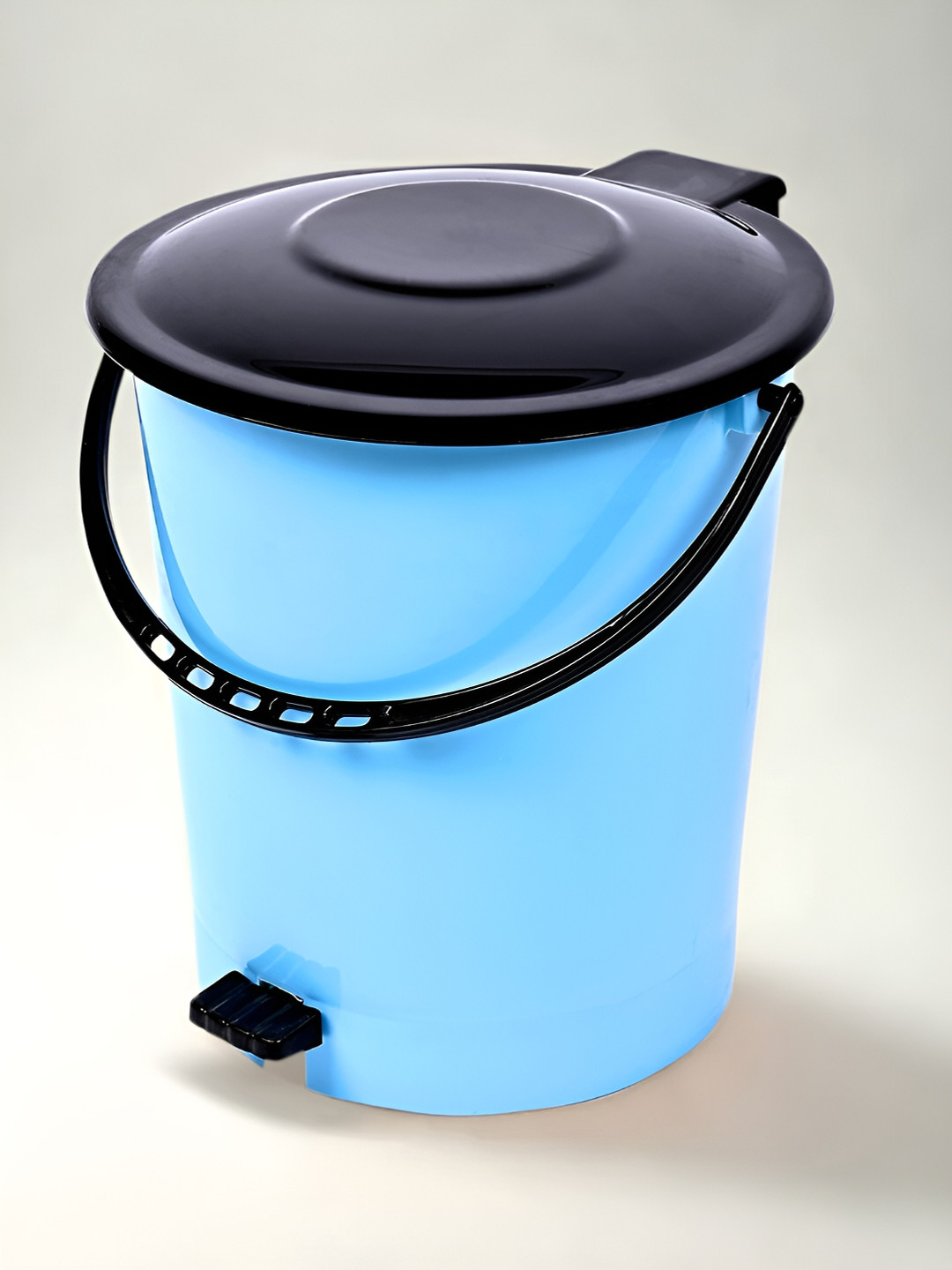 Kuber Industries Blue & Black Pedal Dust Bins 10 L