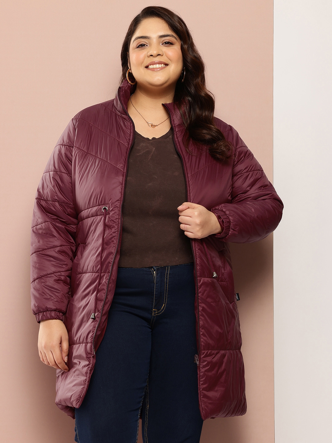 Winter jacket for ladies myntra cheap