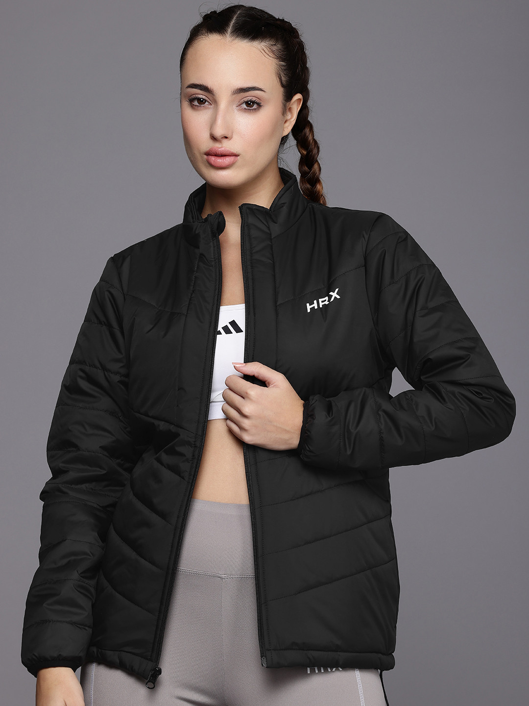 HRX by Hrithik Roshan Runonclouds Rapid Dry Antimicrobial Finish Running Padded Jacket