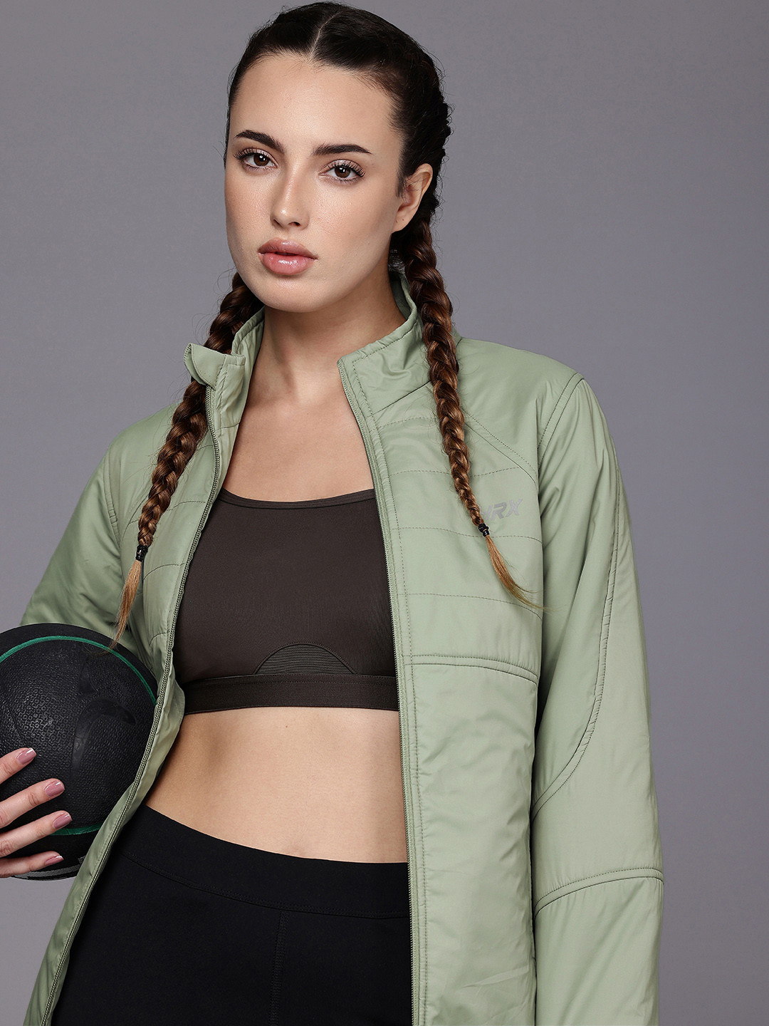 HRX by Hrithik Roshan Runonclouds Rapid-Dry Antimicrobial Finish Running Padded Jacket