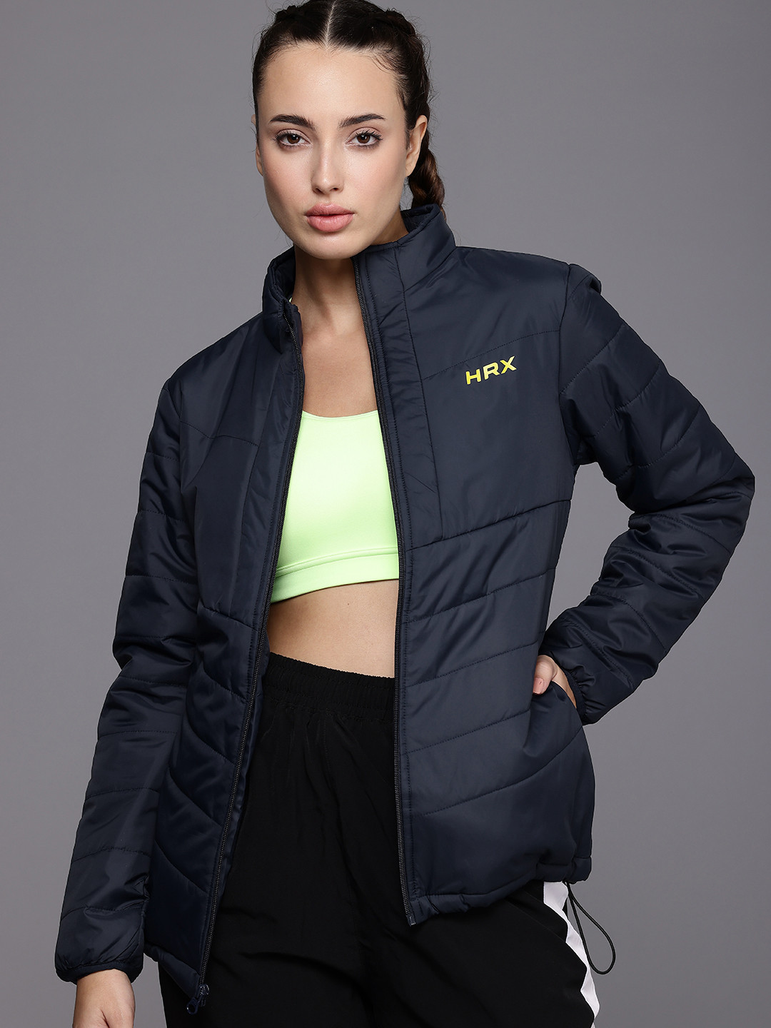 HRX by Hrithik Roshan Runonclouds Rapid Dry Antimicrobial Finish Running Padded Jacket