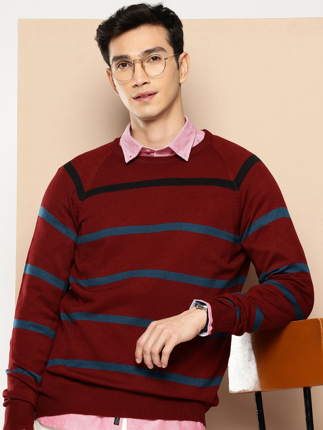 INVICTUS Striped Long Sleeves Pullover