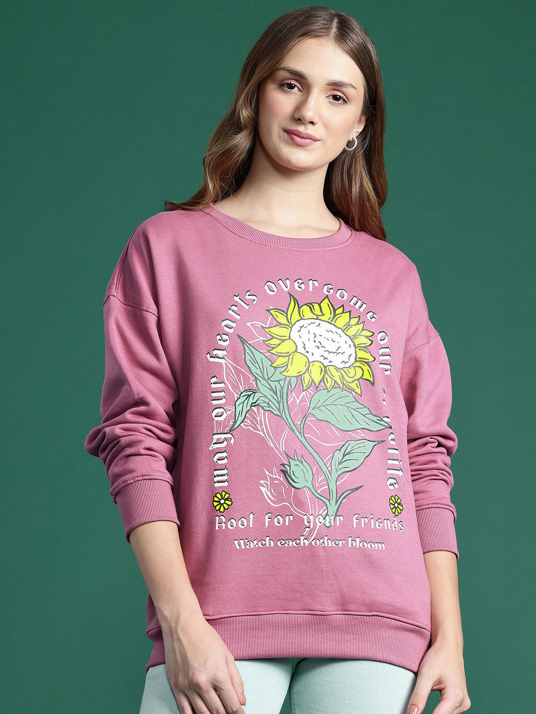 DressBerry Floral Printed Sweatshirt