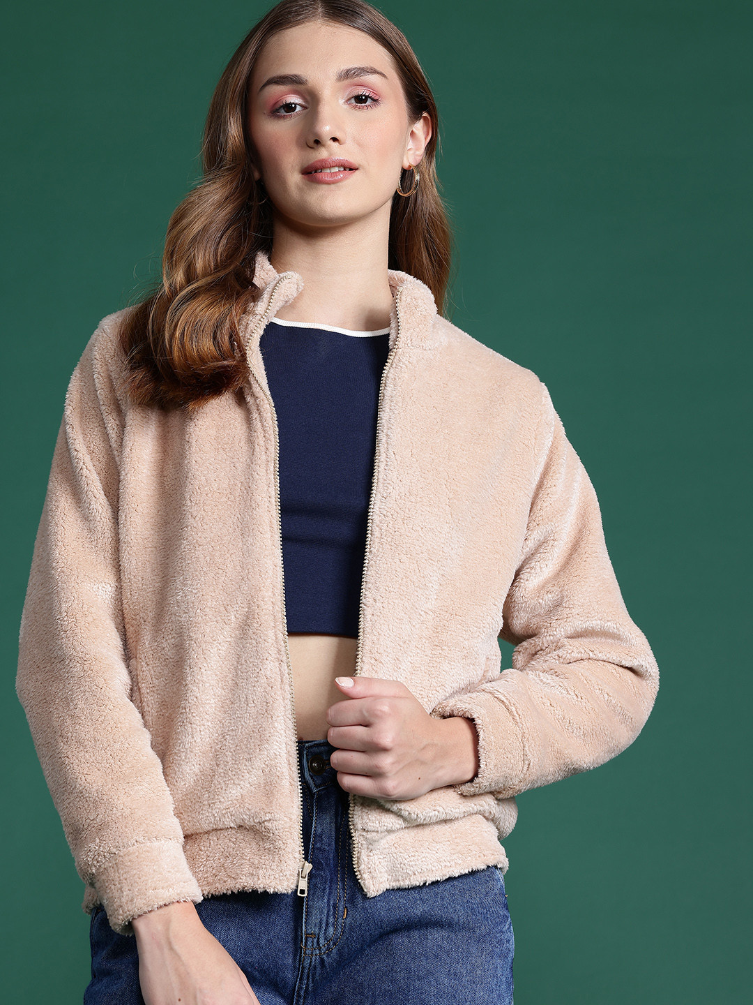 DressBerry Faux Fur Hooded Jacket