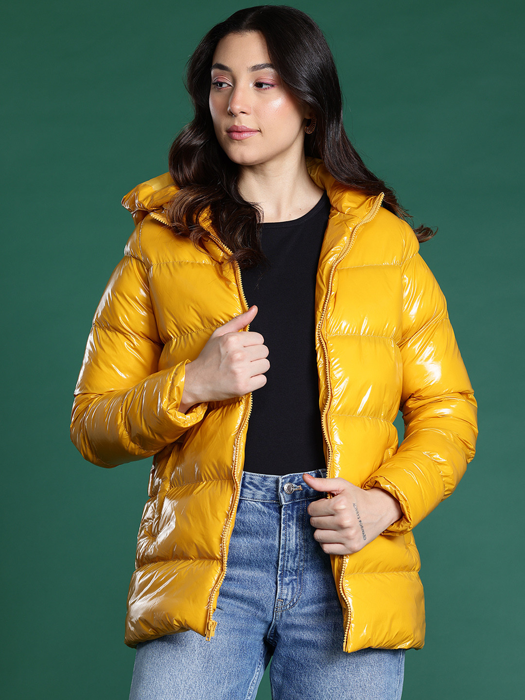 DressBerry Longline Hooded Puffer Jacket
