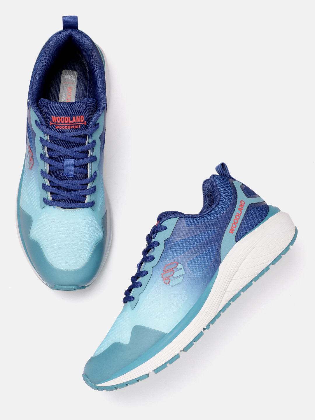 Woodland Men Mesh Woven Design Running Shoes