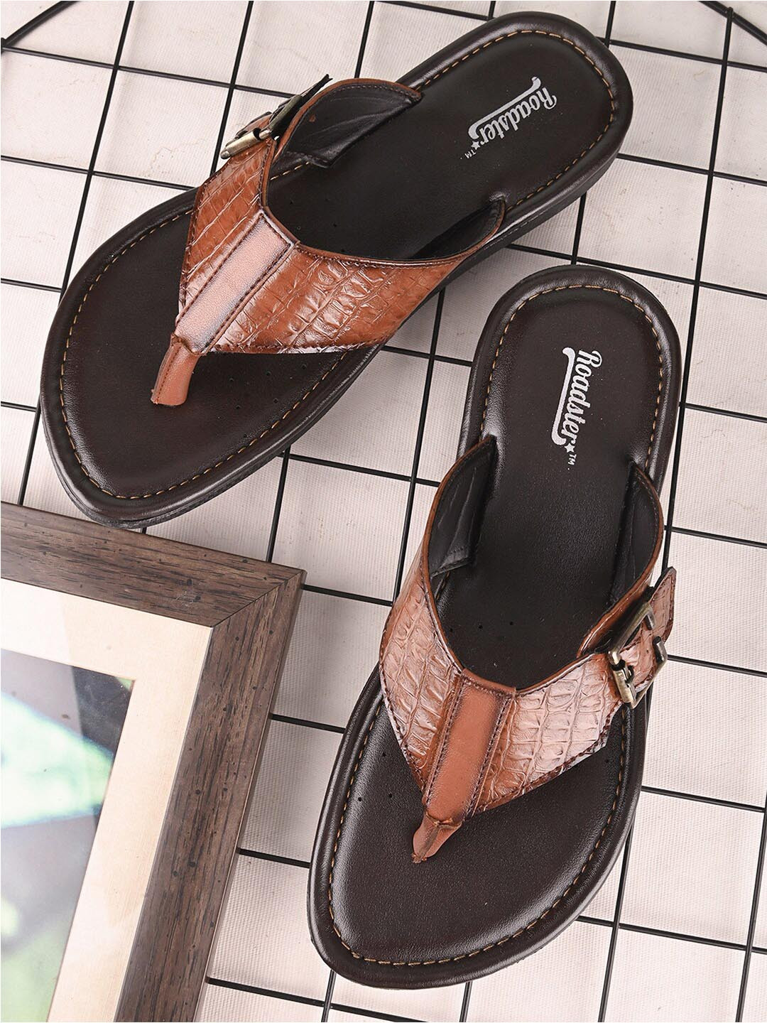 The Roadster Lifestyle Co. Men Tan Slip On Slippers