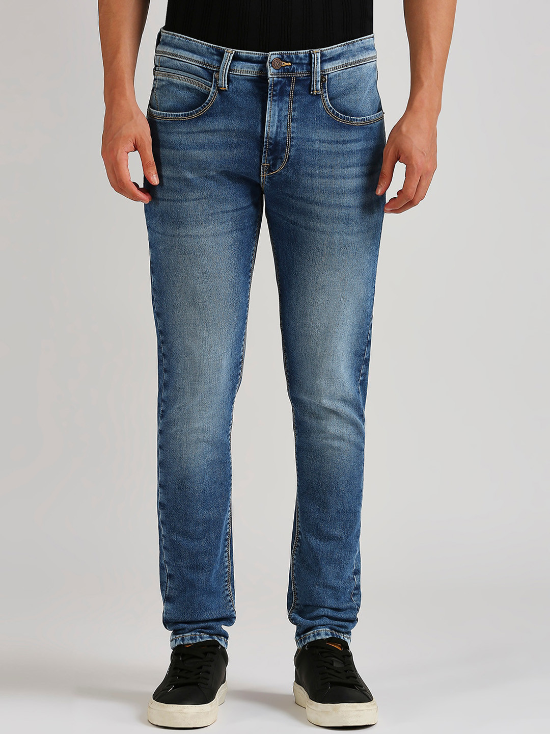 Pepe Jeans Men Chinox Skinny Fit Clean Look Light Fade Stretchable Jeans