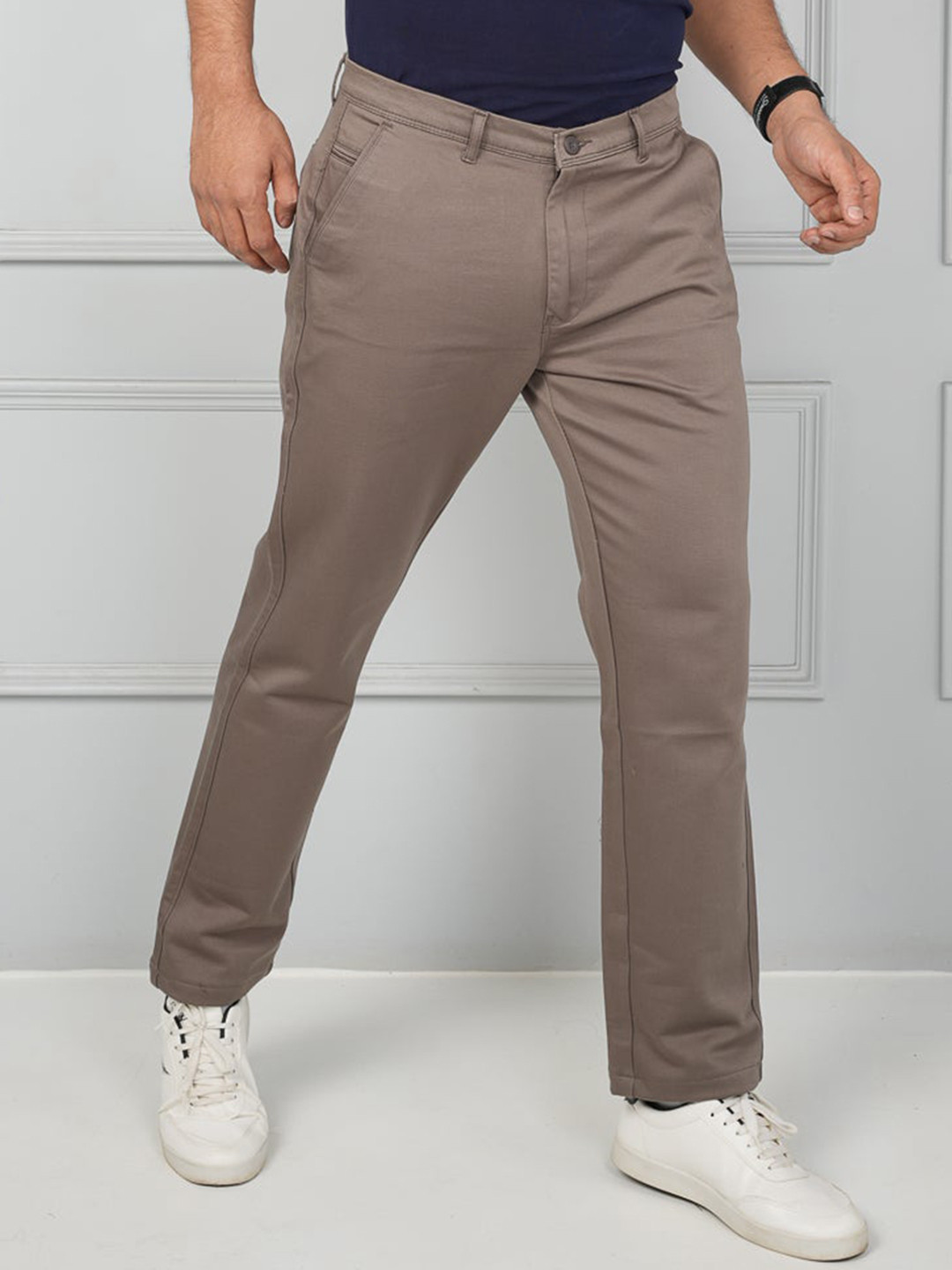 JOHN WATSON Men Cotton Comfort Regular Trousers