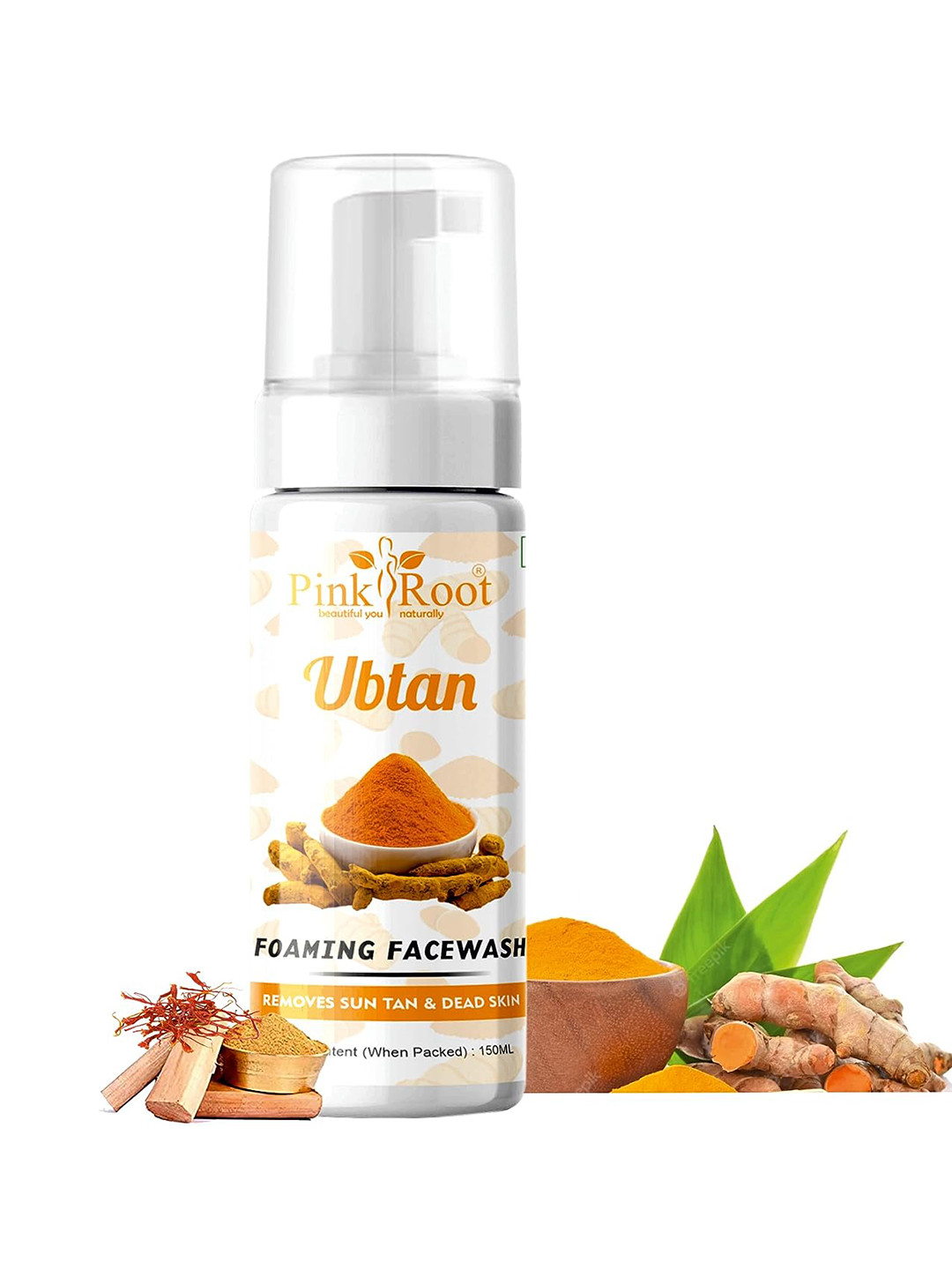 Pink Root Ubtan Foaming Face Wash With Sandal Extract - 150ml