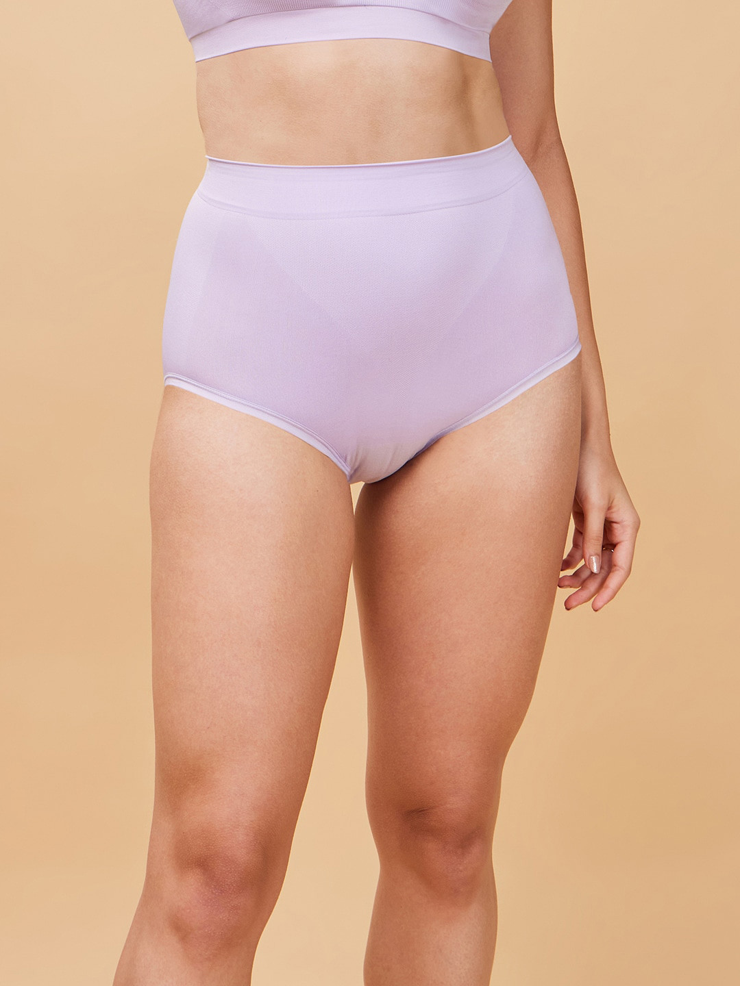 Enamor Mid-Waist Tummy Tucker With Slip-Proof Comfort Hipster Briefs
