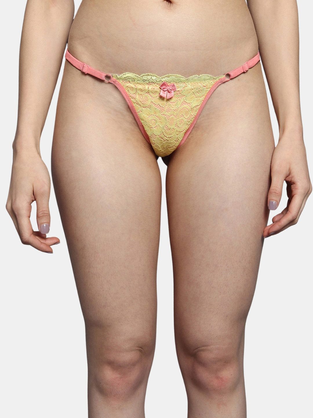 BLEEDING HEART Lace Self Designed Low-Rise Lace Thong Brief