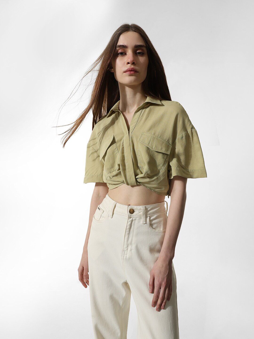 ONLY Onl Uextrent Spread Collar Casual Shirt
