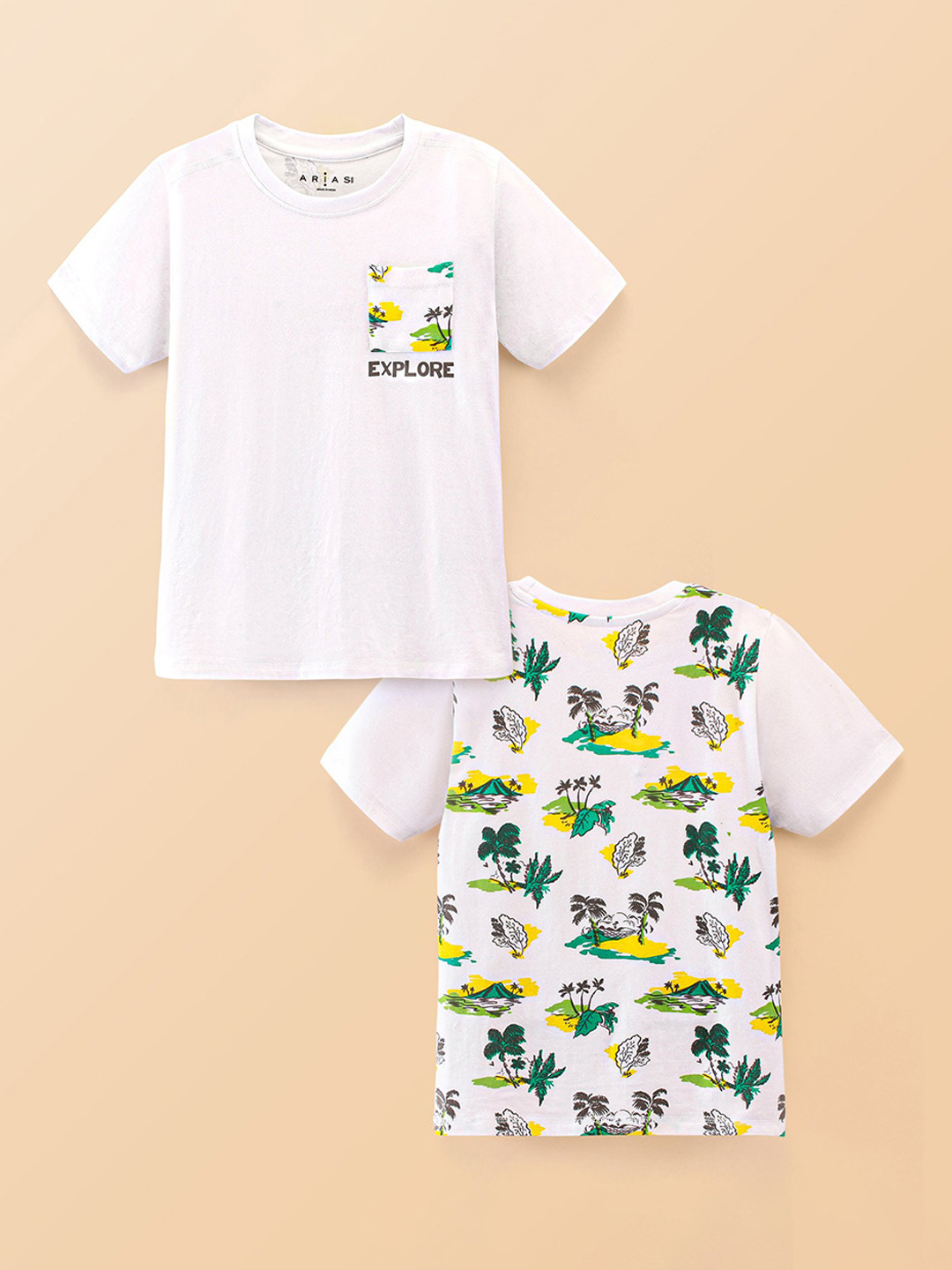 ARIAS By LARA DUTTA Boys Printed Applique T-shirt