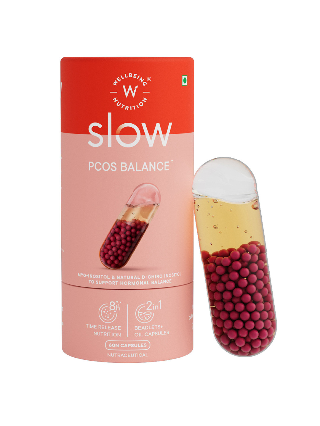 Wellbeing Nutrition PCOS Balance Myoinositol & Shatavari Hormonal Balance 60 Veg Capsules