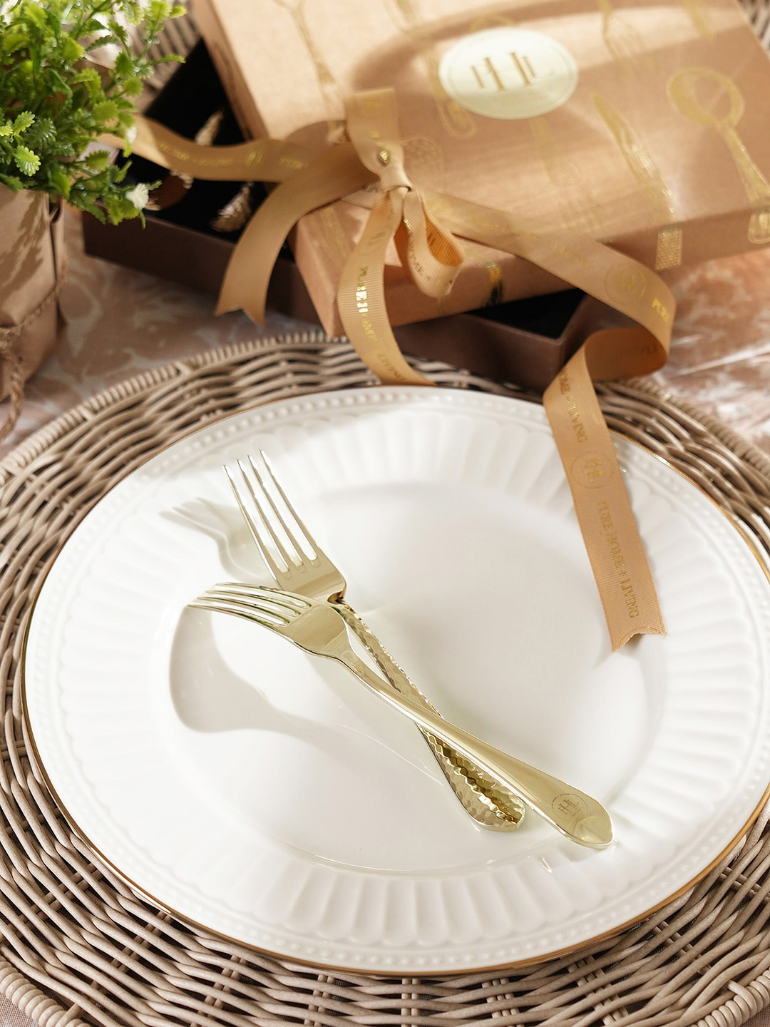 Pure Home and Living 6 Pices Stainless Steel Dessert Forks