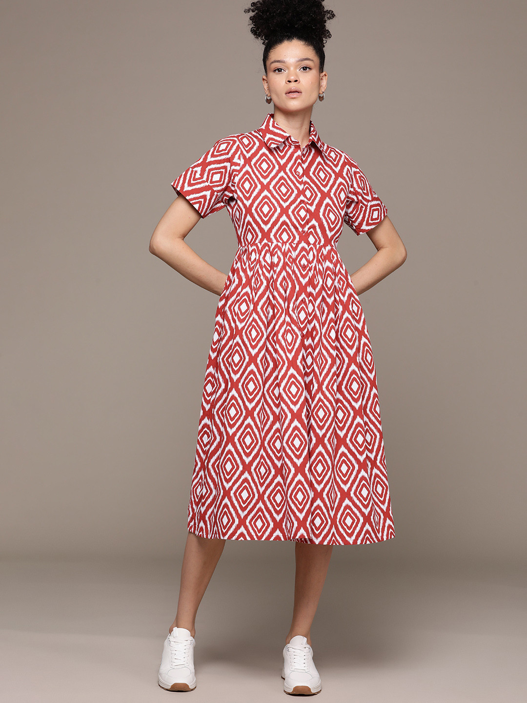 Roadster Print Shirt Dress