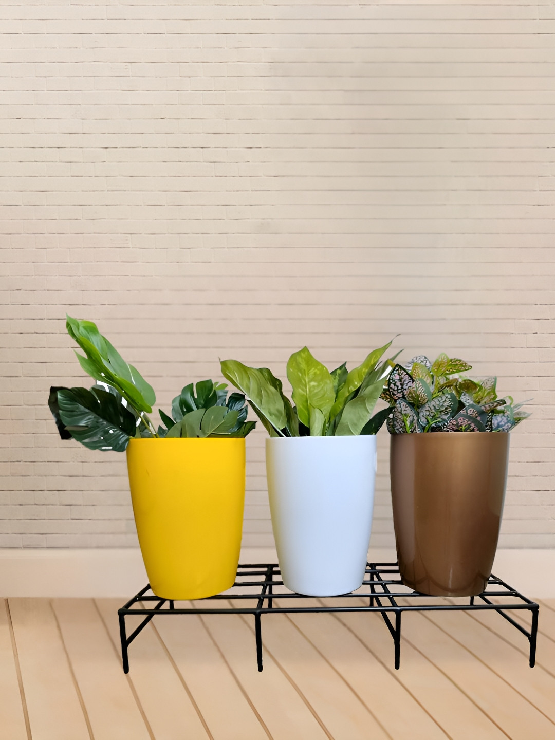 Garden Deco Black Metal Planter Stand