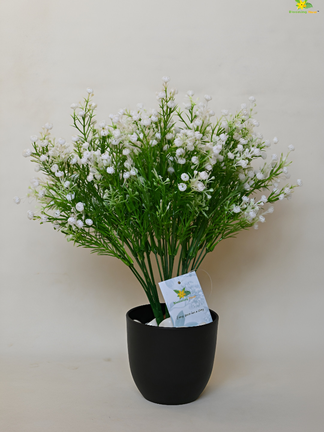 Blooming Floret White & Green Artificial Flower
