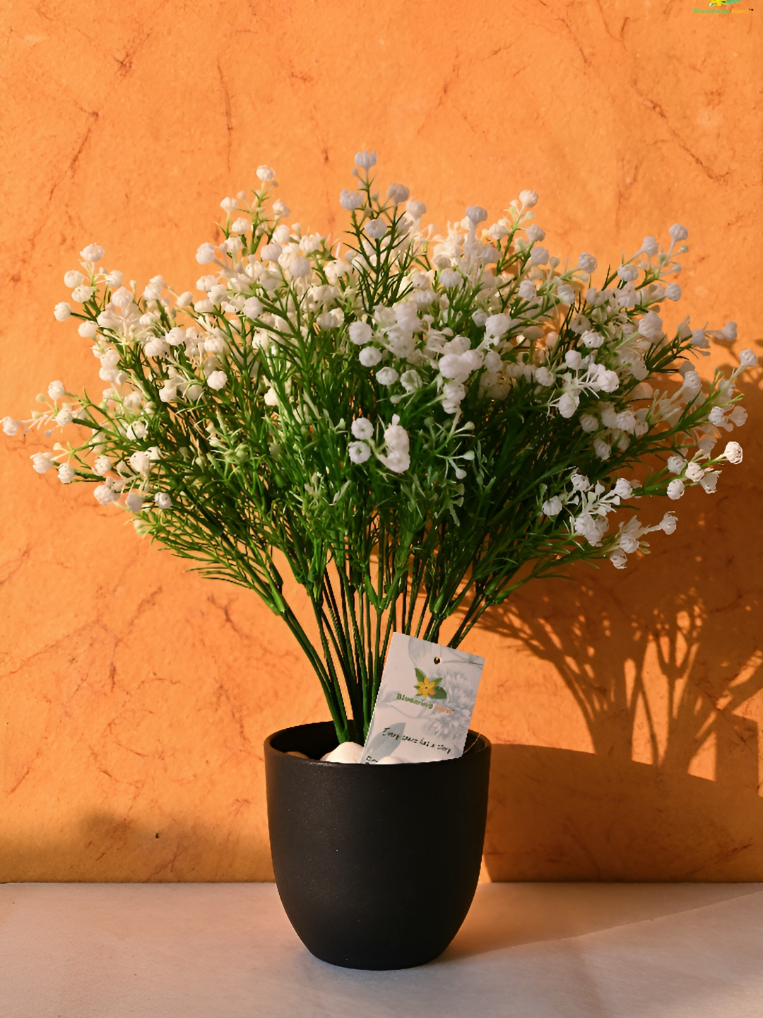 Blooming Floret White & Green Alstroemeria Artificial Flower