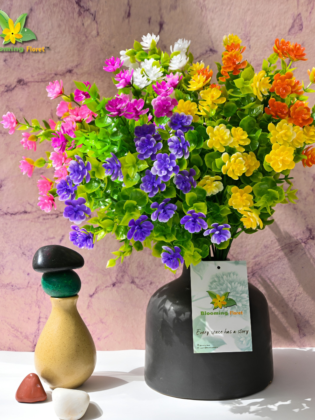 Blooming Floret Purple & Pink Alstroemeria Artificial Flower