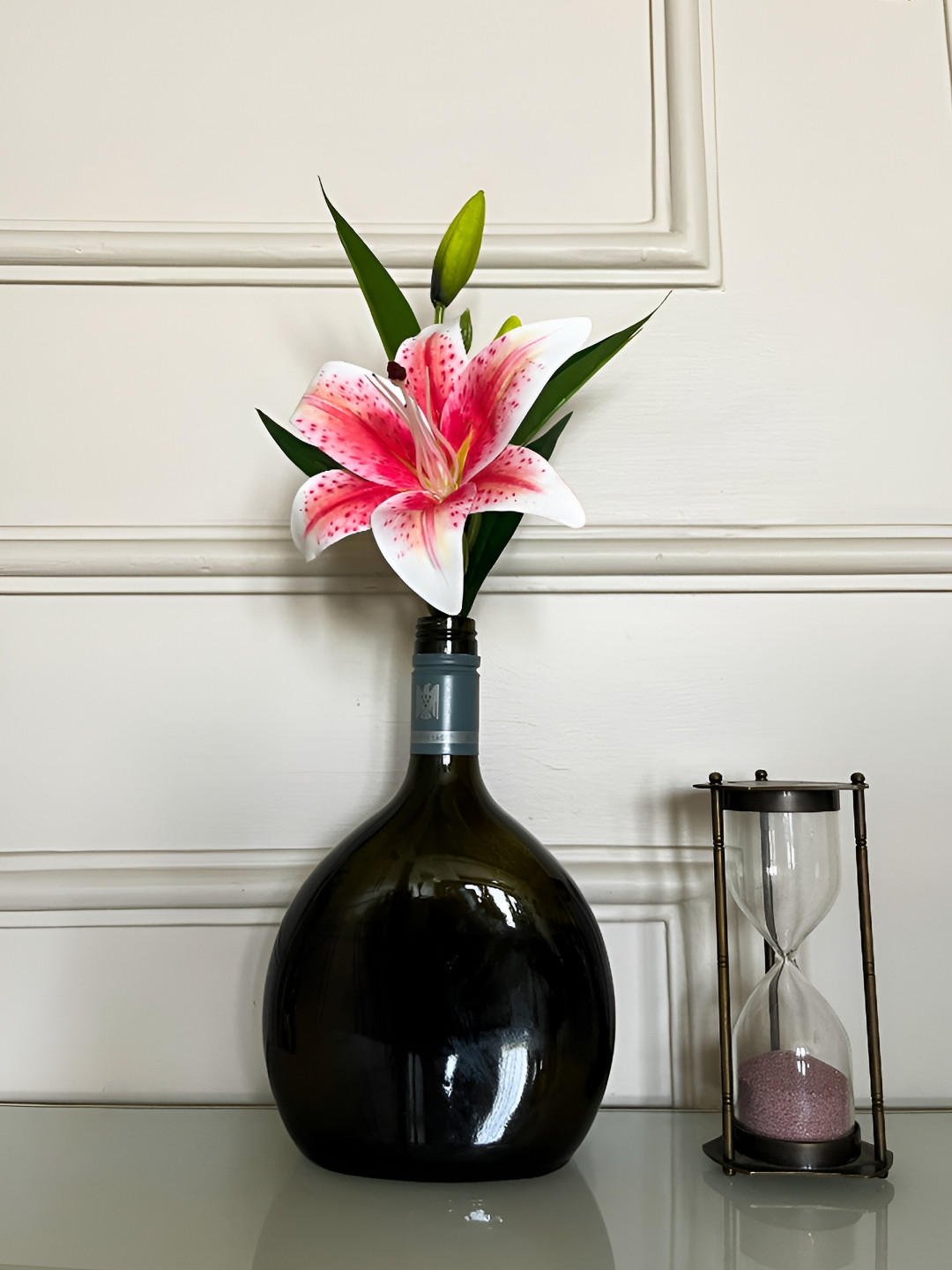 Blooming Floret White & Pink Artificial Flower