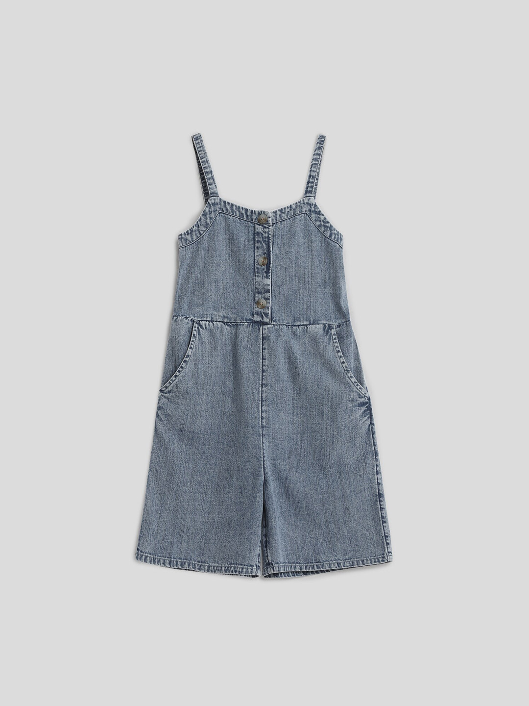 Somersault Girls Denim Cotton Rompers