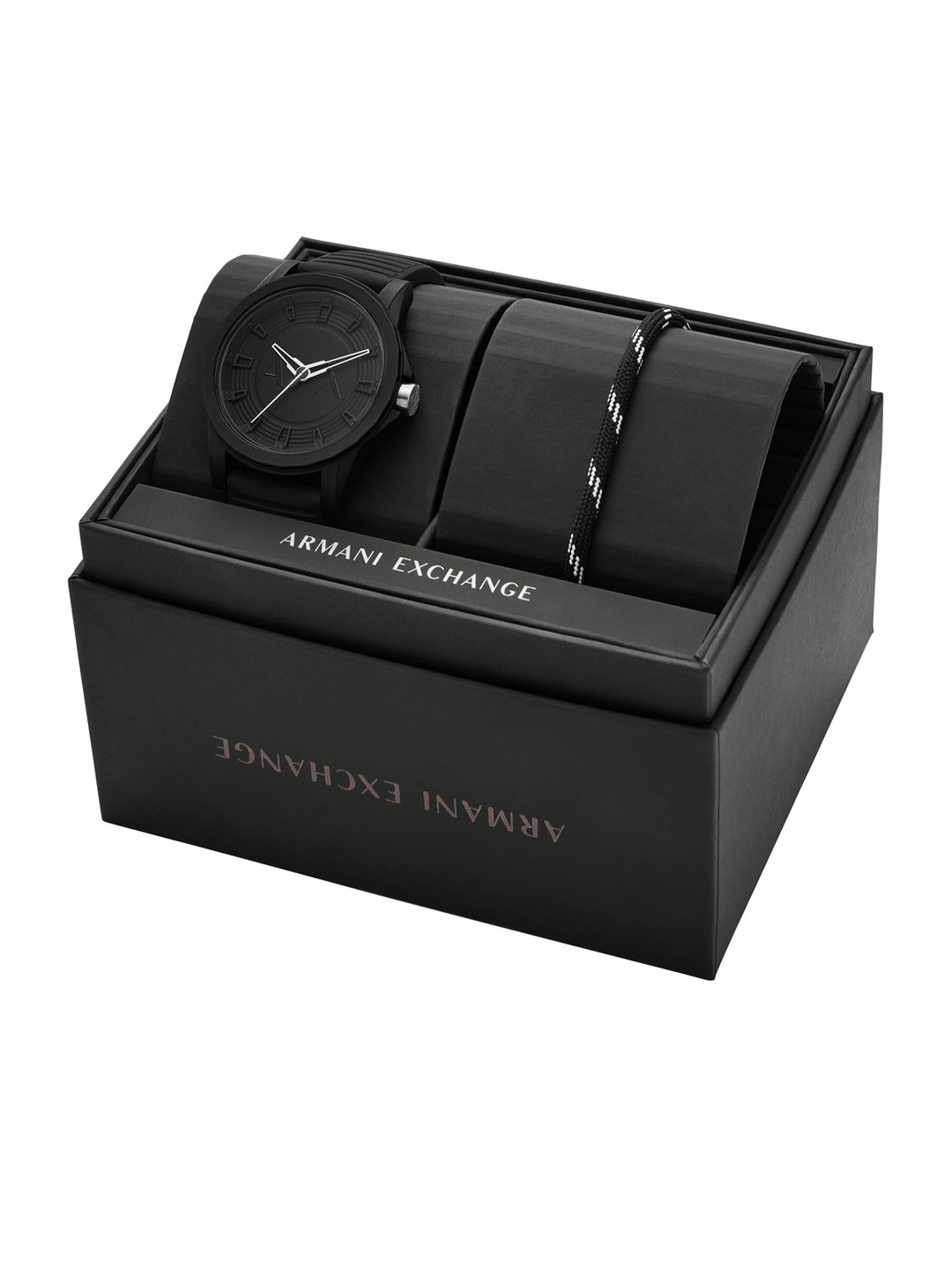 Armani Exchange Men Round Shaped Straps Analogue Watch AX7159SET