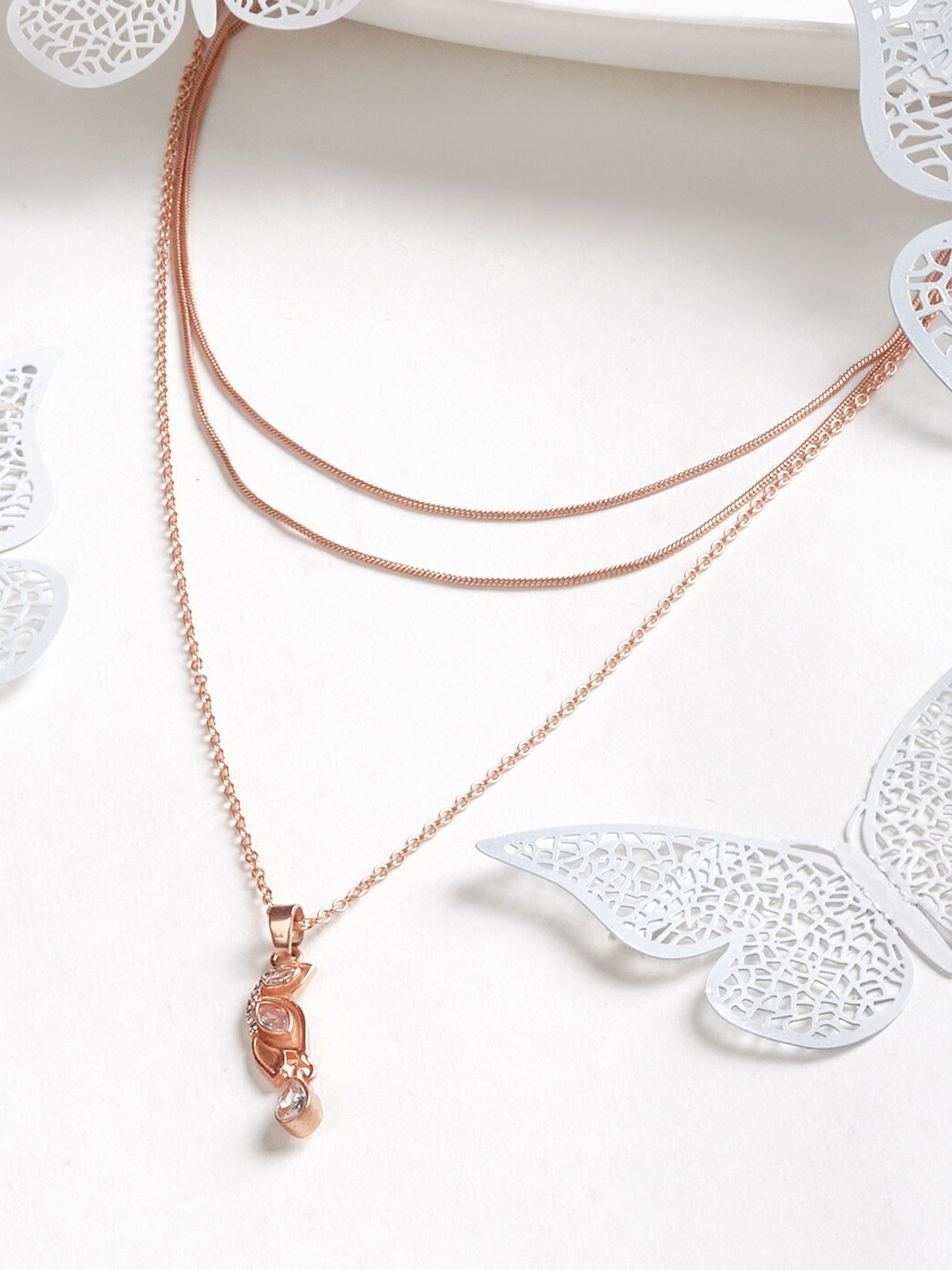 JOKER & WITCH Rose Gold-Plated Chain With Pendant Chain