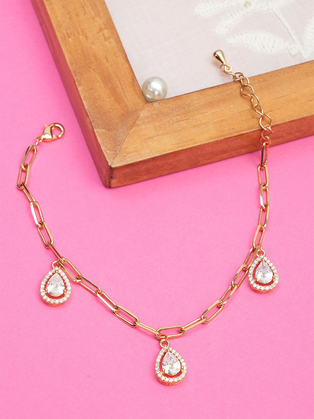 Designbox Gold-Plated Charm Bracelet