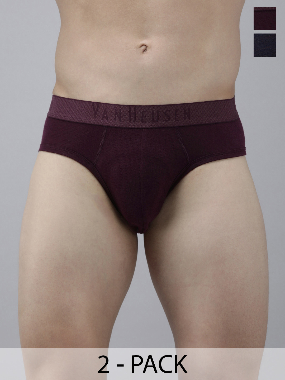 Van Heusen Pack Of 2 Mid-Rise Briefs 16696182-1-16696128