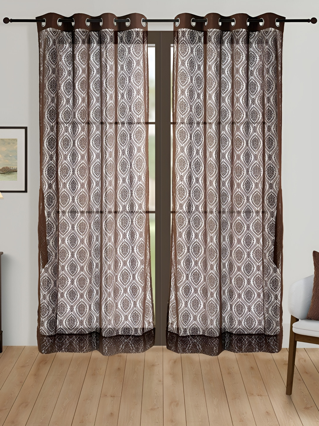 SWAYAM Solid Blackout 250 GSM Door Curtains