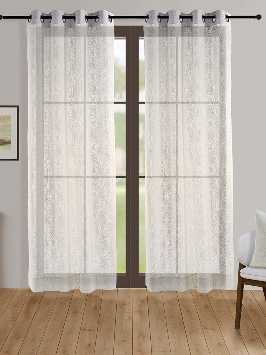 Swayam Sheer 130 GSM Single Long Door Curtain